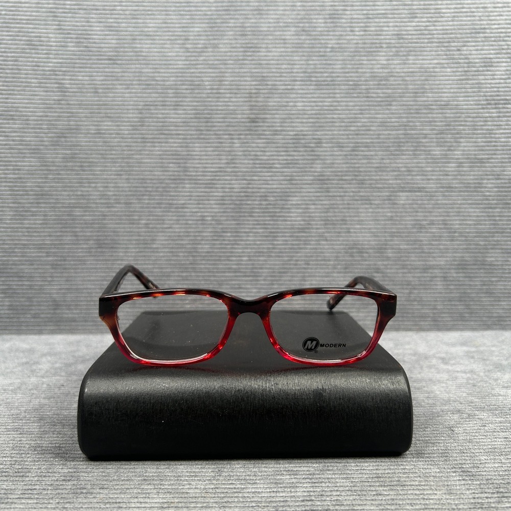 Modern Harper Y2k Eyeglasses Tortoise Burgundy Rectangular Frames 50-19-140
